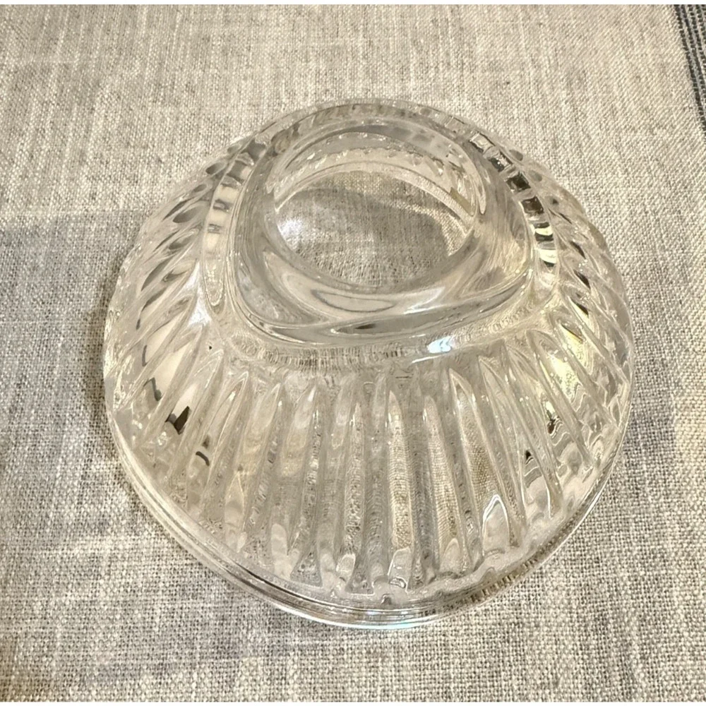 🍬 Mikasa Cimarron Crystal Candy Dish – Polish Cut Lines – Germany